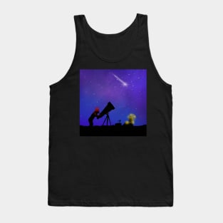 Crowley and Aziraphale stargazing Tank Top